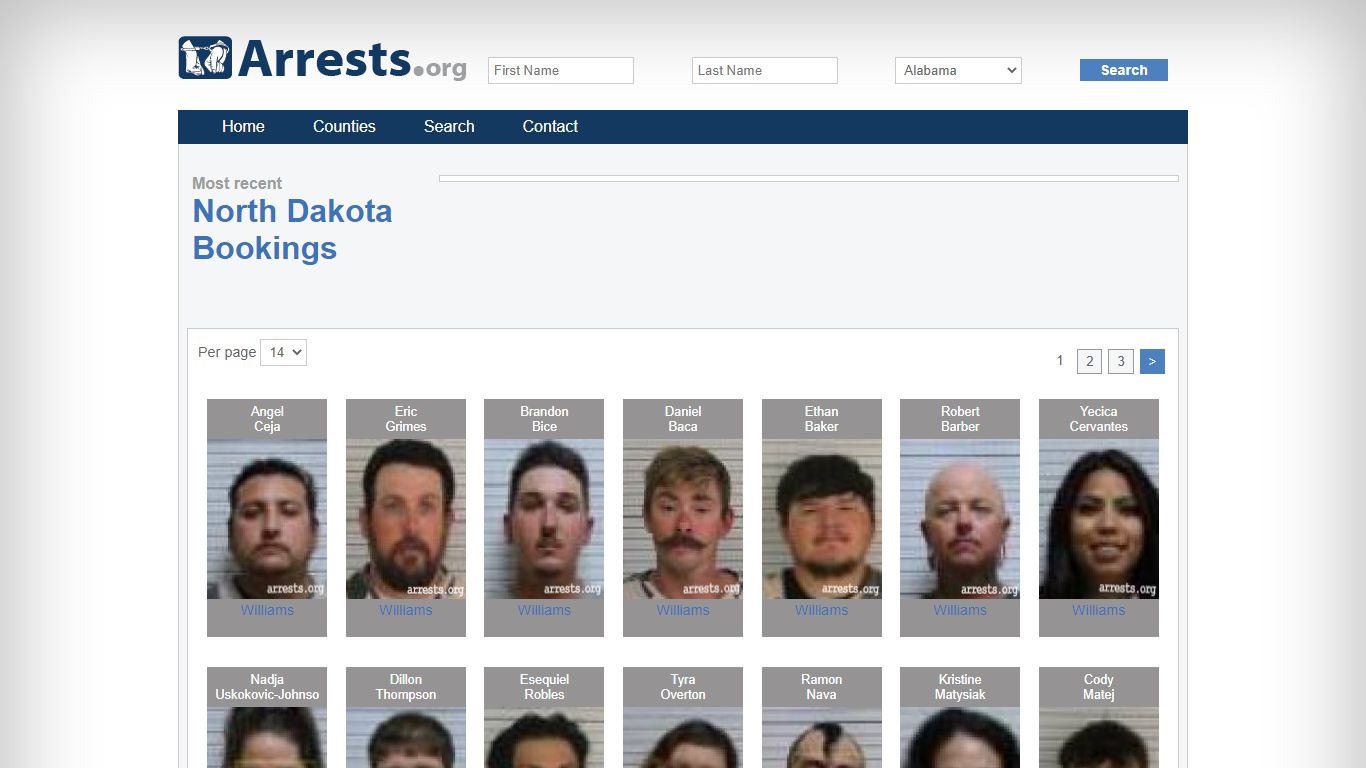 North Dakota Arrests and Inmate Search